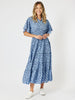 Blue Cockatoo Print Dress - Blue rc&co