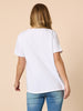 Geometric Print Top - White/Pink RC&CO