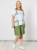 Geometric Print Top - White Basil