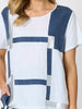 Geometric Top - White/Silver rc&co
