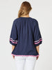 Ric Rac Top - Navy RC&CO