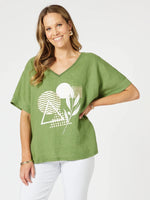 Amazon Forest Print Top - Green