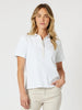 Polo Top - White/Natural rc&co