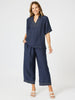 Top Stitch Detail Top - Navy RC&CO