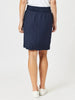 Stitch Hem Detail Skirt - Navy RC&CO