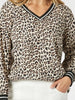 Le Marais V Neck Top - Animal rc&co