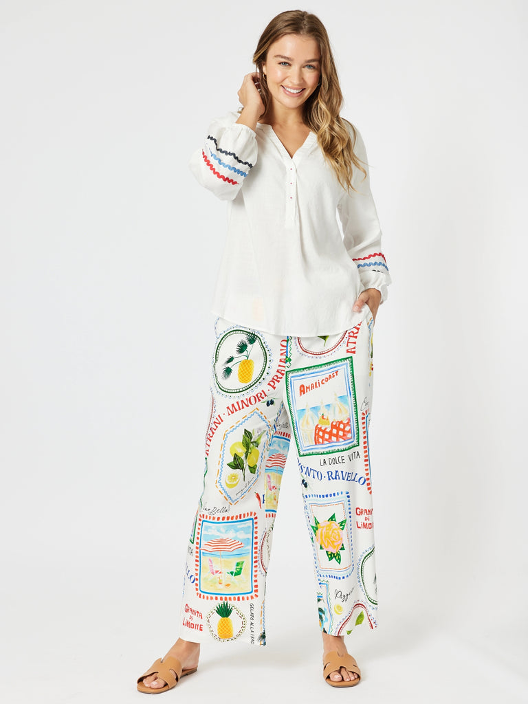 Ric Rac Tunic - White 