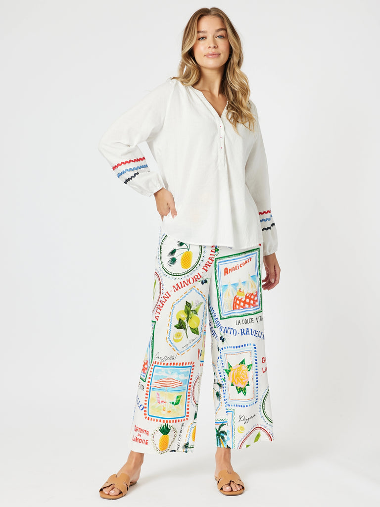 Ric Rac Tunic - White 