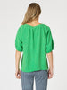 Lino V Neck Top - Elm RC&CO
