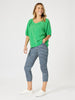 Lino V Neck Top - Elm RC&CO
