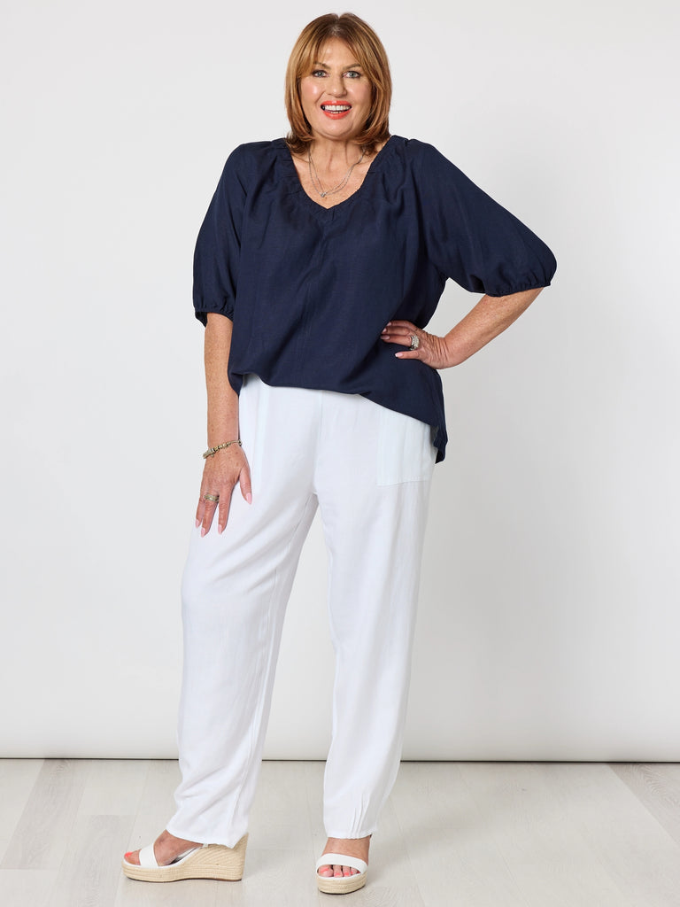 Lino Tapered Pant - White RC&CO