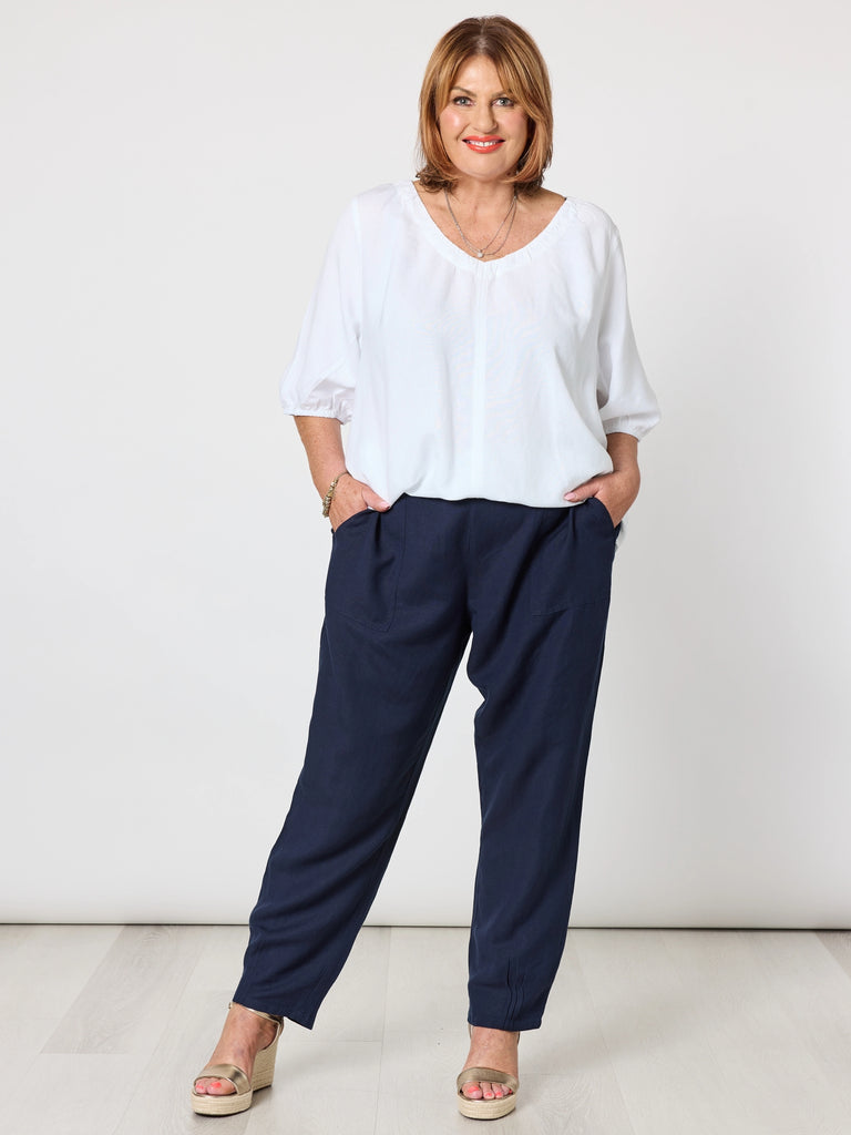 Lino Tapered Pant - Navy RC&CO