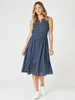 Get Spotty Print Dress - Navy/White rc&co
