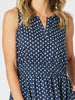 Get Spotty Print Dress - Navy/White rc&co