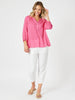 Mykonos Check Shirt - Peony