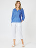 Lara Linen Wide Leg Pant - White RC&CO