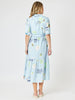 Destination Print Maxi Dress - Pale Blue rc&co