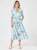 Destination Print Maxi Dress - Pale Blue rc&co
