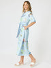Destination Print Maxi Dress - Pale Blue rc&co