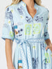Destination Print Maxi Dress - Pale Blue rc&co