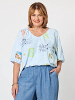 Destination Top - Pale Blue