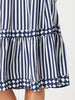 Harlequin Stripe Tier Dress - Navy/White rc&co