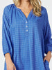Mykonos Check Dress - Sardinia Blue RC&CO
