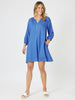 Mykonos Check Dress - Sardinia Blue RC&CO