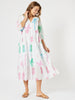 Pina Colada Midi Dress - White Multi