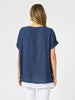 Palma Side Button 2 in 1 Look Top - Navy/White rc&co