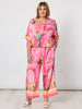 The Tulum Print Shell Top - Pink/Multi rc&co
