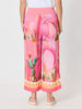The Tulum Print Wide Leg Pant - Pink/Multi