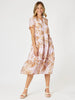 Haiti Floral Print Dress - Pink/Natural RC&CO
