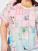 Capri Print Top - Pastel Multi rc&co