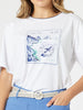 Italia Print Tee - White/Blue rc&co