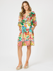 Positano Print Dress - Orange Multi rc&co