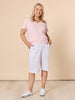Tonic Stripe Tee - Pink White RC&CO