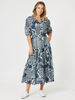 Calabasas Print Dress - Navy/White rc&co