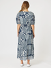Calabasas Print Dress - Navy/White rc&co