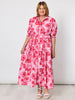 Pink Poppies Floral Print Dress - Pink/Multi rc&co