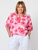 Pink Poppies Floral Print Top - Pink/Multi RC&CO