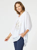Gold Flower Top - White/Gold rc&co