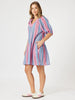 Bloom Stripe Dress - Indigo Pink rc&co