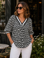 Diamonds are Forever Top - Black/White