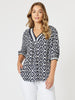 Diamonds are Forever Print Top - Navy/White rc&co