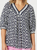 Diamonds are Forever Print Top - Navy/White rc&co