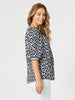 Diamonds are Forever Print Top - Navy/White rc&co