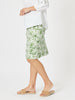 Alexandria Floral Print Skirt - Basil White