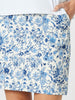 Alexandria Floral Print Skirt - Blue/White rc&co