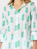 Pineapple Pina Colada Print Sheer Shirt - White Multi rc&co